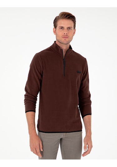 Pierre Cardin Erkek Kahverengi Sweatshirt 50298973-vr029 Kahverengi