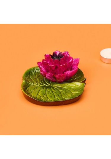 Evidea Deco Lotus Dekoratif Tabak - Pembe - 12 Cm