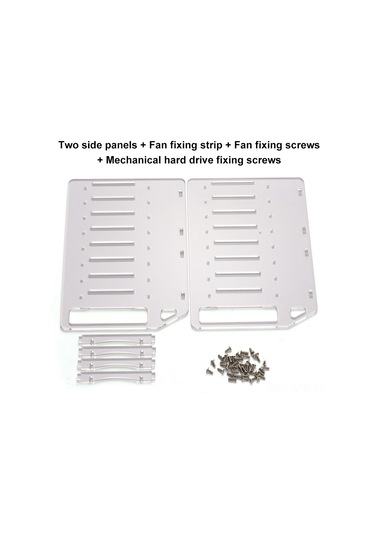 Moveevo Akrilik Disk Rafı, 4-10 Bölmeli Özel Tasarım, Hızlı Montaj, Soğutma Ve Sabitlik Artırıcı, Şeffaf Materyal