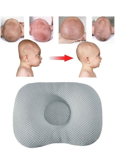 Lucky Day Bebek Düz Kafa Yastığı Gri