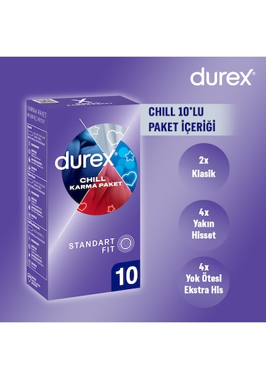Durex Chill Prezervatif 10'lu