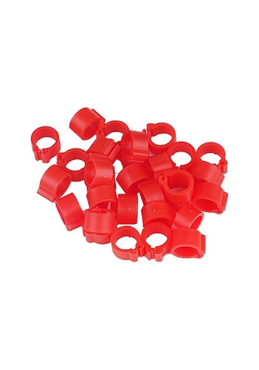 TavPet Civciv Bileziği 7,5 mm 50 Lik Pk. Kırmızı