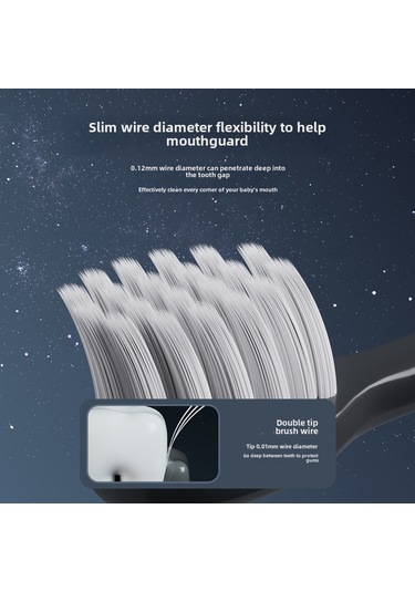 Konesam 3-12 Yaş Çocuklar İçin Uzay Desenli Yumuşak Telli Diş Fırçası 6'lı