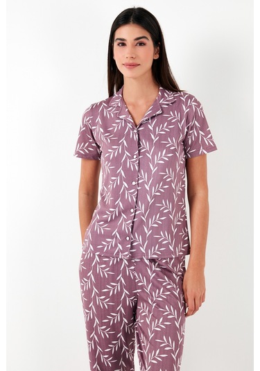 Lela Regular Fit Gömlek Yaka Kısa Kollu Bayan Pijama Takımı 65780124 Gül Kurusu Lela Regular Fit Gömlek Yaka Kısa Kollu Bayan Pijama Takımı 65780124 Gül Kurusu