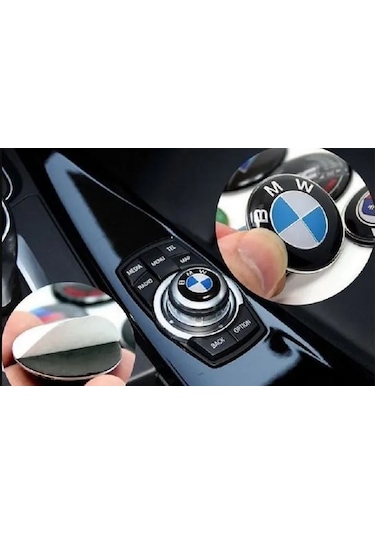Bmw Uyumlu Joystick Konsol Sticker Arma Logo 29 Mm 2.9 Cm 1 Adet Siyah