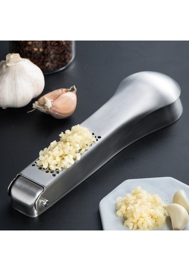 Cbtx 304 Paslanmaz Çelik Sarımsak Ezici Zencefil Sarımsak Manuel Kıyıcı Çok Renkli