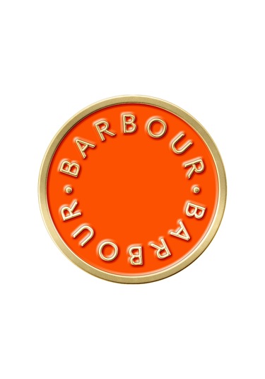 Barbour Button Rozet Or31 Orange Button Or31 Orange Button
