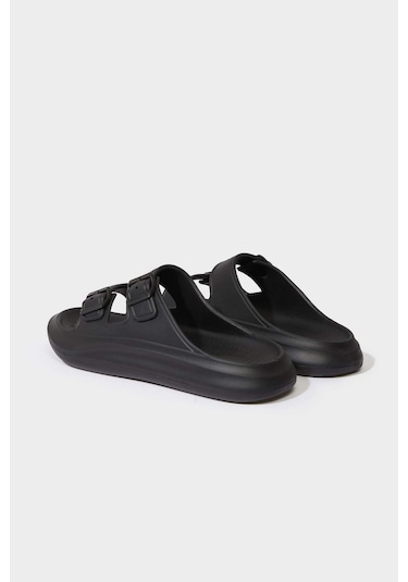 Defacto Erkek Düz Taban Çift Bantlı Eva Terlik D4280ax25hsbk26 Siyah