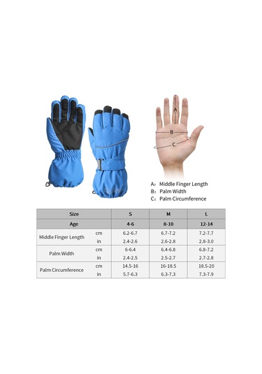 Geeksen Kış Çocukları Parmaklı Isı Saçan Eldiveni - Pembe - 12-14 Yaş L - Su Geçirmez - Kayak, Snowboard İçin Gül