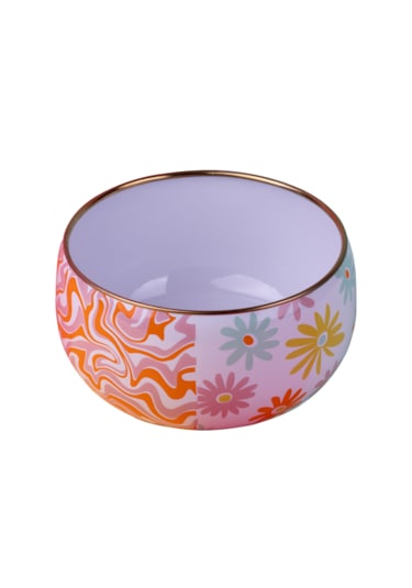 Retro Hippie Emaye Sunum Kasesi