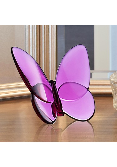 Suntek Magideal Kristal Kelebek Heykelcik Kitaplık Ev Masası Için Pembe