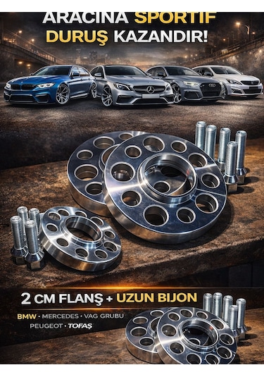 Bmw E36 1990-2000 Flanş Spacer Jant 2cm 5x120 72.6 12x1.50