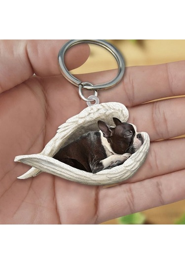 Maiyame Akrilik Köpek Figürlü Anahtar Zinciri - Uv Baskılı, Dayanıklı, Ev Ve Araba Kullanıma Uygun, Sevimli Tasarım Diğer