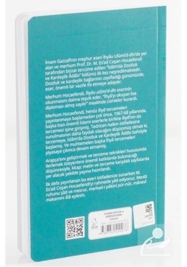 İslam'da Dostluk ve Kardeşlik Adabı (Cep Boy) / İmam Gazali 9789752420076
