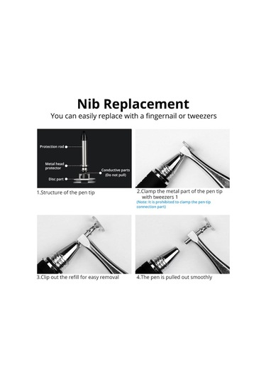 Fonken Evrensel Android Uyumlu Manyetik Dokunmatik Stylus Çizim Kalemi Siyah