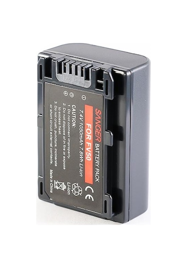Sony Hdr-Cx11E Hdr-Cx12 Hdr-Cx500 için Sanger Np-Fv50 Batarya