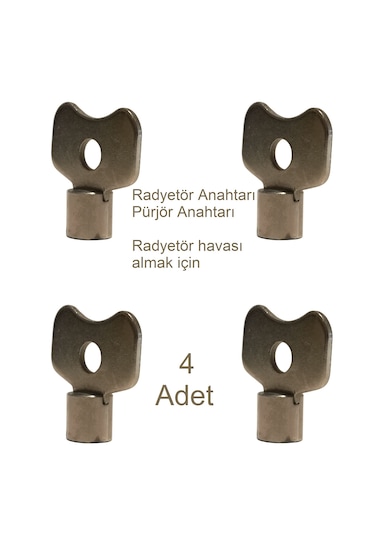 Panel Radyetör, Havlupan, Petek, Pürjör, Hava Alma Anahtarı 4 Adet Diğer