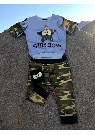 Kamuflaj 3 İplik Takım renkli