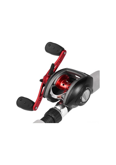 Yuntech01 Sol El 12+1 Piyano Rulosu 8.1:1 Diş Oranı Manyetik Fren Sistemi Alüminyum Bobin Yumuşak Çalışma Yem Atma Makinesi