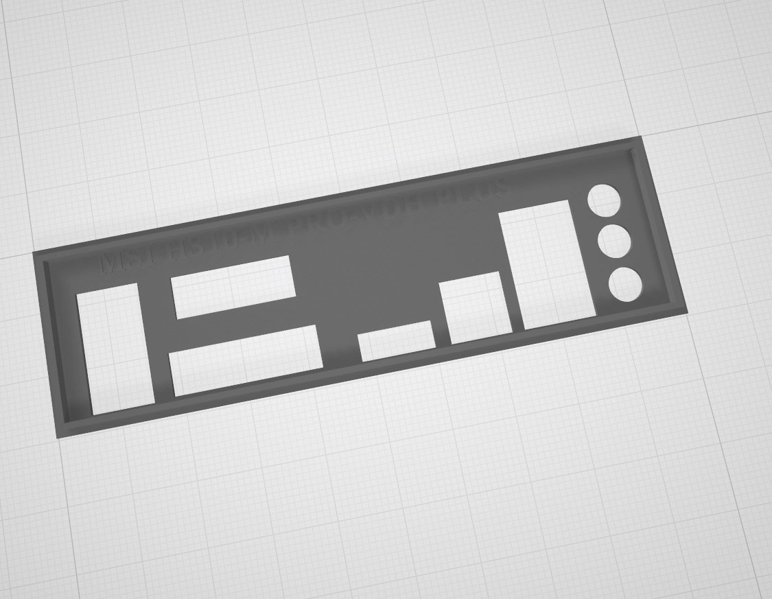 Msı H310-m Pro-vdh Plus Uyumlu Anakart Arka Aynası