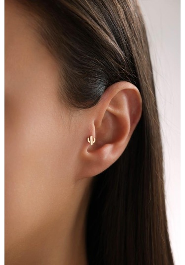 Tufanlar Kuyumculuk Altın Kaktüs Piercing Altın