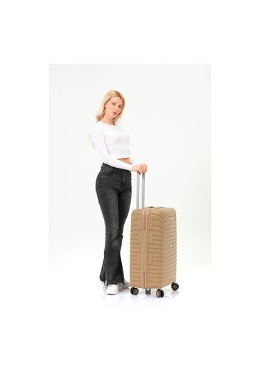 Keo-plus Gold Orta Boy Silikon Kırılmaz Pp Valiz Siyah