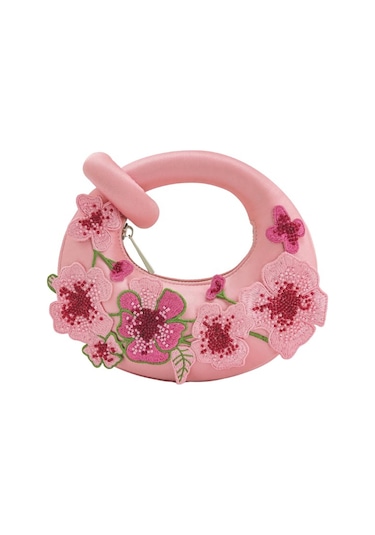 Jw Pei Jw Peı Pembe Abaküs Işlemeli Çiçekli Mini Üst Saplı Çanta Abiye Çanta