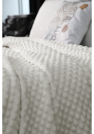 Mink All Season Tomurcuk Çift Kişilik Battaniye - Ekru