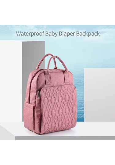 Novahub Moveevo 6 Cepli Bebek Sırt Çantası - Bez, Mama, Kıyafet - Gül Kırmızı Kırmızı