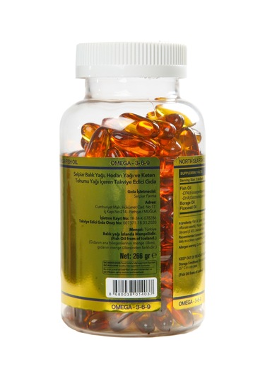 Selpiar Fish Oil Omega 3 6 9 Balık Yağı Hodan Keten Tohum 200