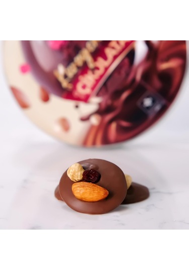 Kuruyemişli Çikolata Metal Kutu 550 Gr