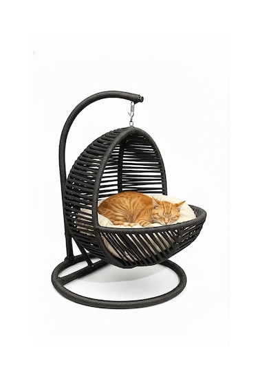 Reyo Pet Lüxperi Kedi Salıncağı & Kedi Yatağı & Kafesi 38x45x65 Cmantrasit