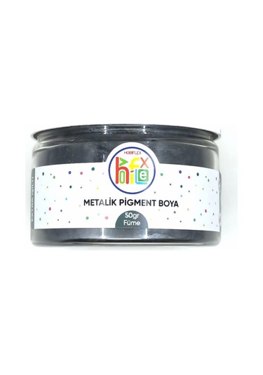 Epoksi Reçine Metalik Sedefli Pigment Toz Boya Füme Renk 50 G