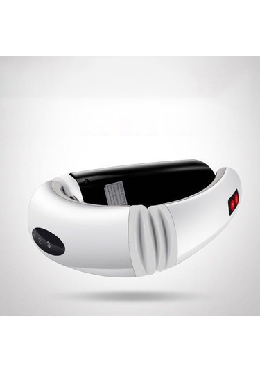 Servikal Masaj Aleti Elektromanyetik Şok Darbesi Servikal Boyun Masaj Aleti - Beyaz Şarj Beyaz