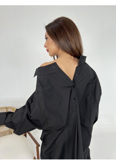 5216 Gömlek-siyah Si Yah