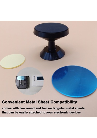 Symbee Siyah Alüminyum Manyetik Asma Tutucu - Dijital Cihazlar İçin 360 Evrensel Başlıklı, Duvara Kurulabilir, Dayanıklı Ve Hafif