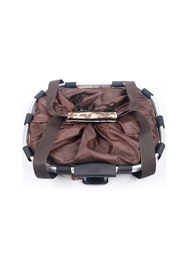 Alüminyum Bisiklet Katlanabilir Ön Gidon Sepet Çanta 001