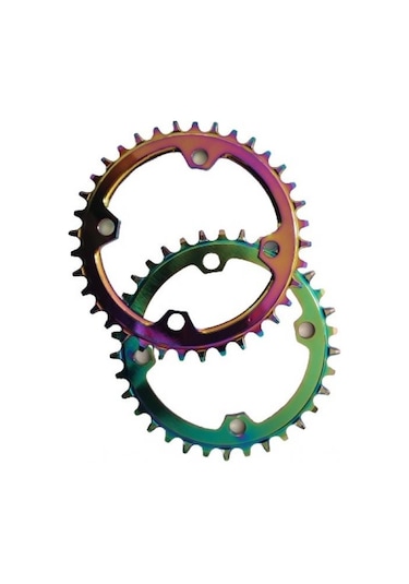 Bisiklet Aynakol Tek Yaprak Rainbow 104 Bcd 9/10/11 Uyumlu Aynakol Yaprağı 34t Tek Yaprak Çok Renkli