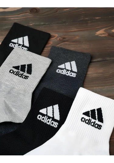 10 Çift Baskılı Yüksek Çorap 189943401 Siyah