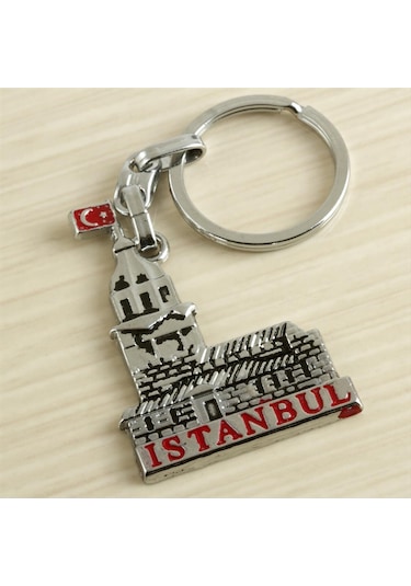 Kız Kulesi İstanbul Yazılı Metal Anahtarlık