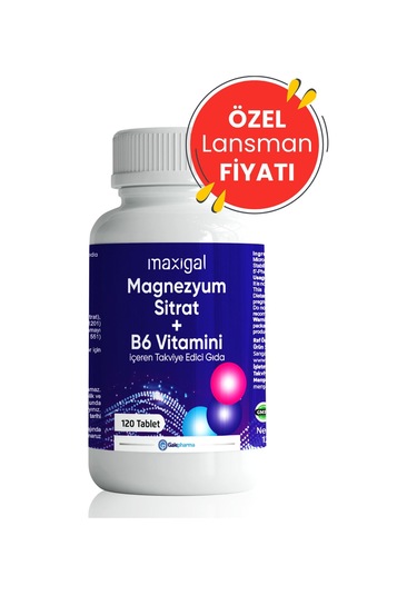 Magnezyum Sitrat Ve B6 Vitamini Takviye Edici Gıda