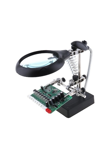 Bushman 5 LED 3 Farklı Mercek Çok Fonksiyonlu Lehim Tamir Standı