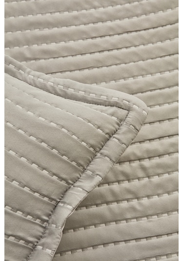 Kaşmir Home Amelia Çift Kişilik Yatak Örtüsü Takımı Gri Gri