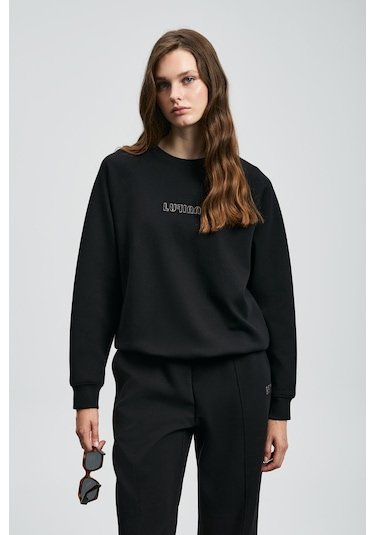 Lufian Alice Kadın Sweatshirt 122030016 Siyah