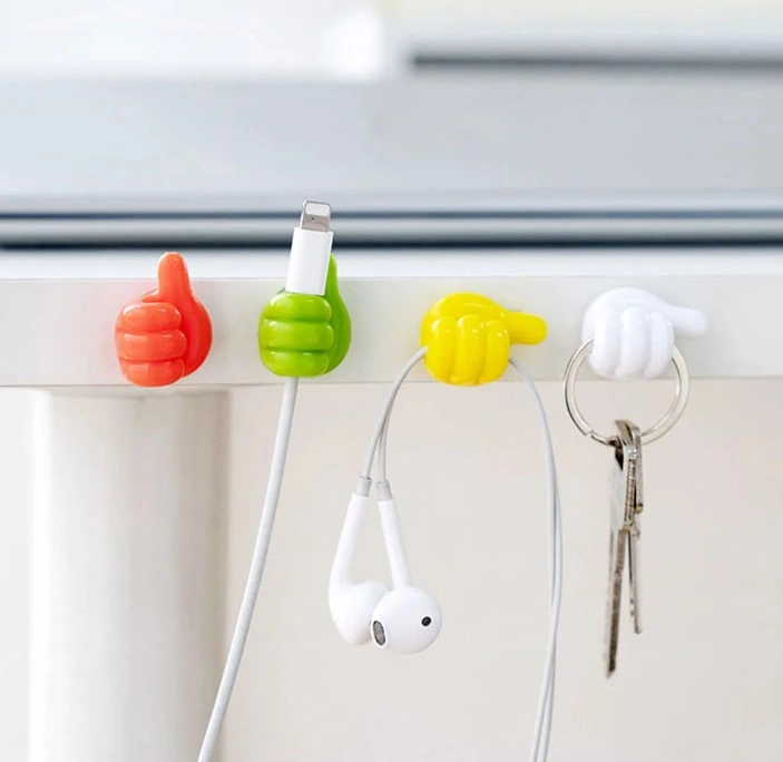 El Şeklinde Kauçuk Çok Amaçlı Kablo Tutacak 10 Adet 4741