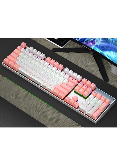 K660 Türkçe Mekanik Oyun Klavyesi, Mavi Switch-rainbow Rgb Aydınlatmalı Hot-swap