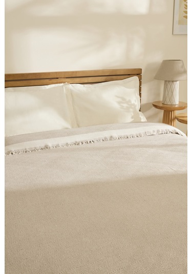 Kaşmir Home Frida Çift Kişilik Pike Bej Bej