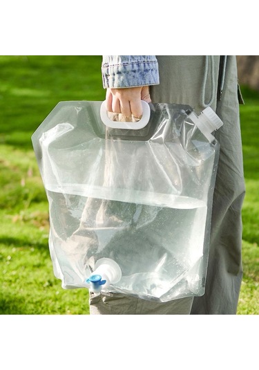 Mavi 5/10l Katlanabilir Kamp Depolama Su Şişesi Katlanabilir Çanta Taşıyıcı Konteyner 10l-a Mavi