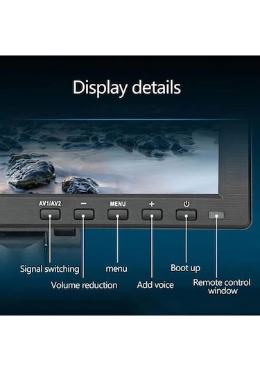 10 İnç 6 Kanallı 6 Kameralı Araç Monitörü Twogo Go-6006