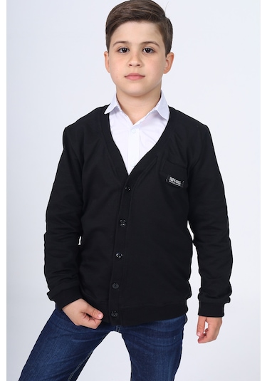 Toontoy Erkek Çocuk Okul Hırka Siyah